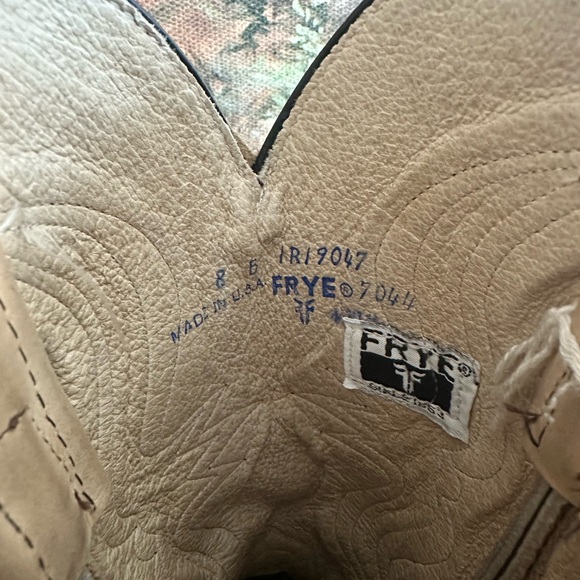 Frye Tan and Black Cowboy Boots - Picture 6 of 6